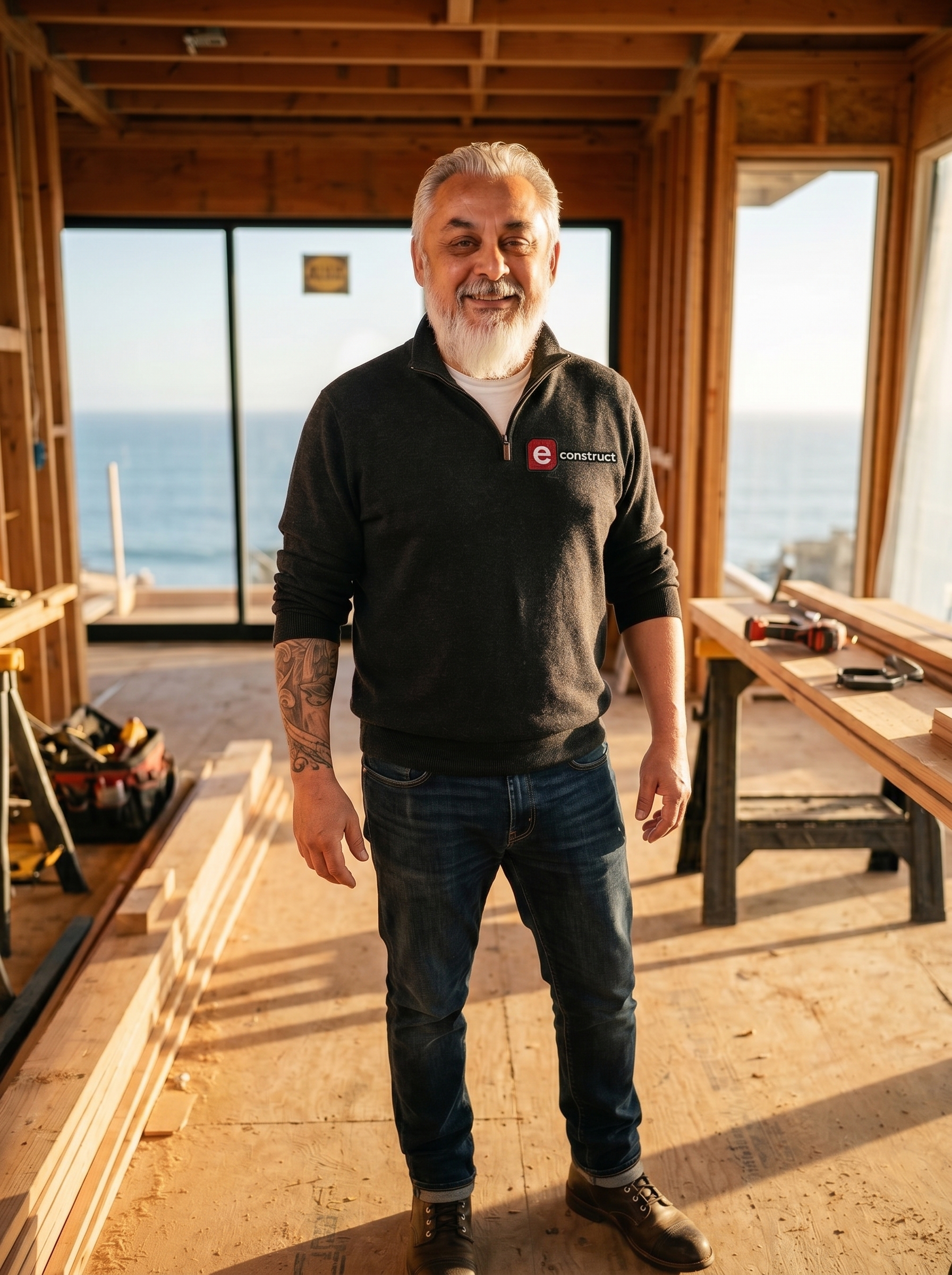 Frank Neimroozi — econstruct founder on a job site