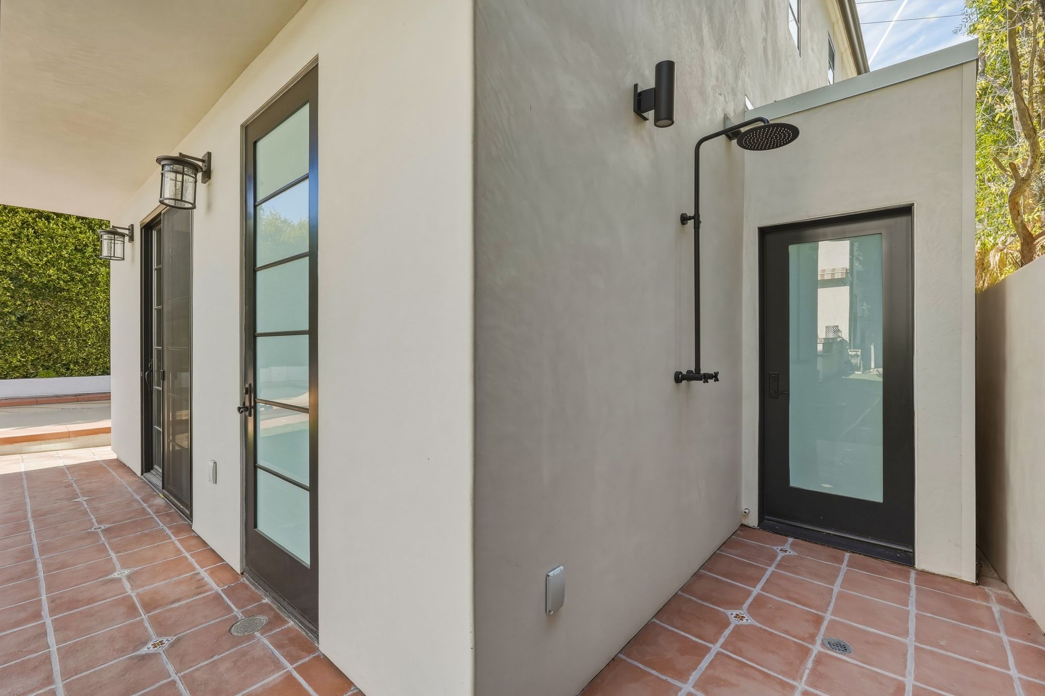 San Vincente ADU living room and kitchen connection with clean contemporary styling