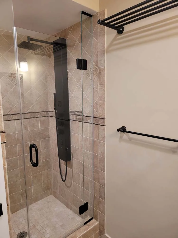Marine Avenue condo renovated space with contemporary finishes and lighting